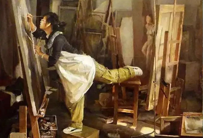 全國(guó)油畫展展出的前50名油畫作品，太真實(shí)養(yǎng)眼了！