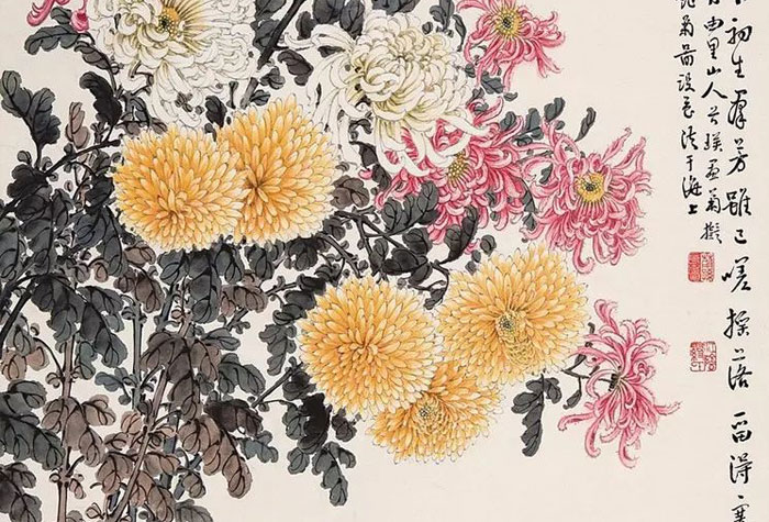 畫菊專家繆谷瑛的菊花與他的百花圖集，艷絕?。?30幅）