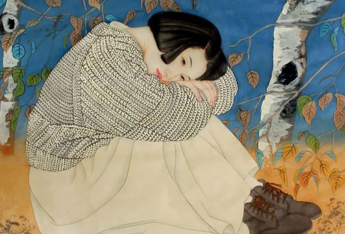 中國美協(xié)副主席何家英工筆作品欣賞，境界高雅，細(xì)膩寫實