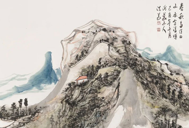 筆墨逸興、如松之盛——盛洪義山水畫