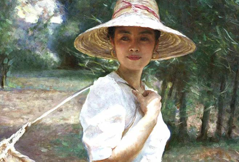 中國(guó)當(dāng)代著名油畫家尚丁筆下的油畫美女，讓人過目難忘?（一）