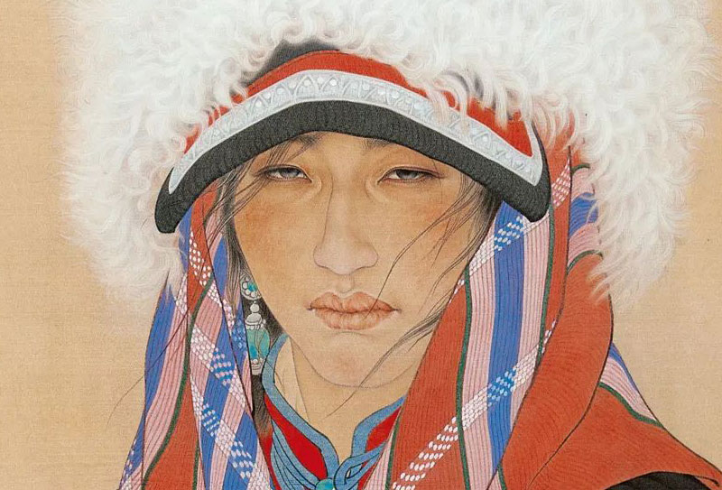 中國美術(shù)家協(xié)會會員房靜工筆人物國畫作品15圖，細(xì)膩厚重