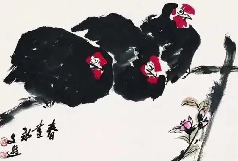 原湖北美院副院長，著名寫意國畫大師湯文選國畫作品欣賞