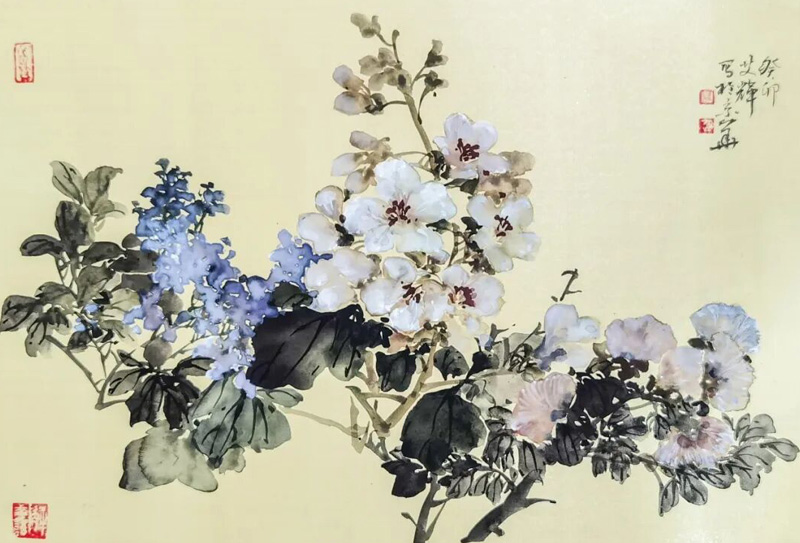 中國美術家協會會員，中國女畫家協會會員艾輝國畫作品欣賞